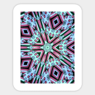 Light Kaleidoscope Art Sticker